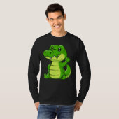 Cute Crocodile Pet T-shirt (Voorkant volledig)