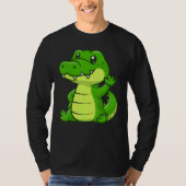 Cute Crocodile Pet T-shirt (Voorkant)