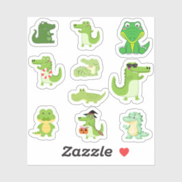 Cute Crocodile Stickers