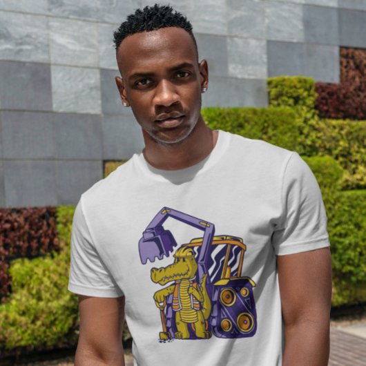 Cute Crocodile Worker T-shirt