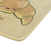 Cute Croissant Kawaii French Pastry Snijplank (Hoek)