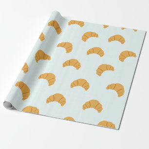 Cute Croissant Wrapping Paper Cadeaupapier