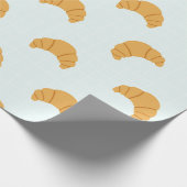 Cute Croissant Wrapping Paper Cadeaupapier (Hoek)