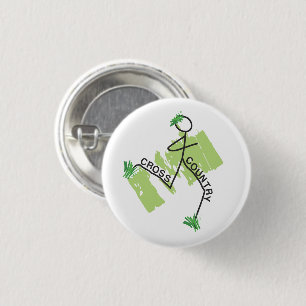 Cute Cross Country © Grass Runner Ronde Button 3,2 Cm