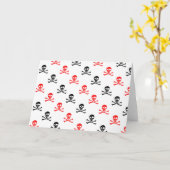Cute Crossed Botten Wenskaart Kaart (Gele Bloem)