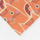 Cute crowd van Oranje katten Fleece Deken (Hoek)