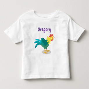 Cute crowing roster cartoon illustratie kinder shirts