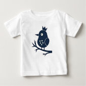 Cute Crowned Bird Toddler T-Shirt (Voorkant)