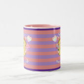 Cute Crust op You Valentijnsdag Pun Tweekleurige Koffiemok (Center)