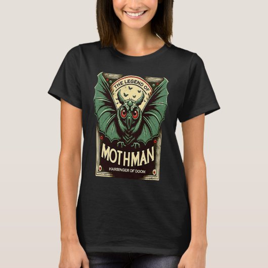 Cute Cryptid Harbinger of Doom Mothman T-shirt (Voorkant)