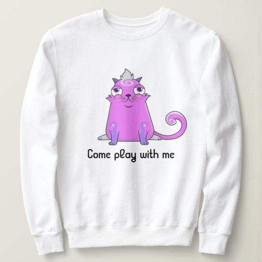 Cute cryptokitty Bella wil spelen Trui (Design voorkant)