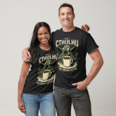 Cute Cthulhu and Coffee T-shirt (Unisex)