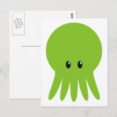 Cute Cthulhu Briefkaart (Voorkant / Achterkant)