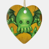 Cute Cthulhu Chibi Kneel voor mij Keramisch Ornament (Rechts)
