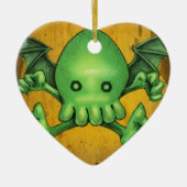Cute Cthulhu Chibi Kneel voor mij Keramisch Ornament (Voorkant)