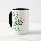 Cute Cthulhu Coffee Mok (Voorkant links)