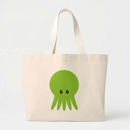 Cute Cthulhu Grote Tote Bag (Voorkant)