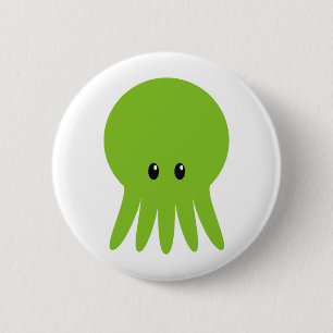 Cute Cthulhu Ronde Button 5,7 Cm