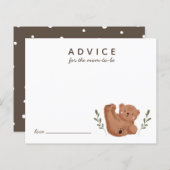 Cute Cub Beer Advice voor mammie Kaart (Voorkant / Achterkant)