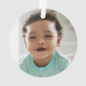 Cute Cub Beer Baby's Eerste Kerstmis Ornament (achterkant)