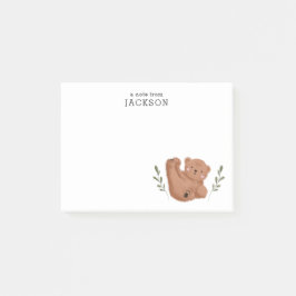 Cute Cub Beer Personalized Post-it® Notes