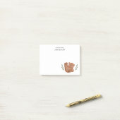 Cute Cub Beer Personalized Post-it® Notes (Op bureau)