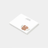 Cute Cub Beer Personalized Post-it® Notes (Schuin)