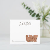 Cute Cub Beer Twins Advice voor de Nieuwe Ouders (Staand voorkant)