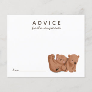 Cute Cub Beer Twins Advice voor de Nieuwe Ouders