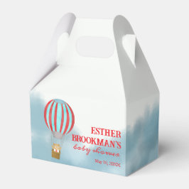 Cute Cub Flying Over the Clouds Baby Shower Bedankdoosjes