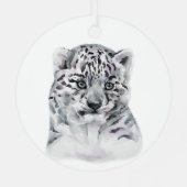 Cute Cub Metalen Ornament (Achterkant)