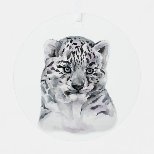 Cute Cub Metalen Ornament (Voorkant)