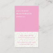 Cute Cucumber Eyes Spa Lady Visitekaartje (Achterkant)