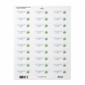 Cute Cuddling Parrot Bird, Natuur Address Label (Full Sheet)