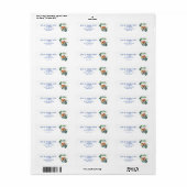 Cute Cuddling Parrot Bird, Natuur Address Label (Full Sheet)