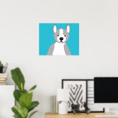 Cute cudly and Lovable Boston Terriers Poster (Thuiskantoor)