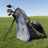 Cute Cudly Australia Baby Koala Beer Monogram Golfhanddoek (Groen)