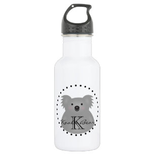 Cute Cudly Australia Baby Koala Beer Monogram Waterfles