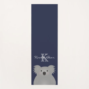 Cute Cudly Australia Baby Koala Beer Monogram Yogamat