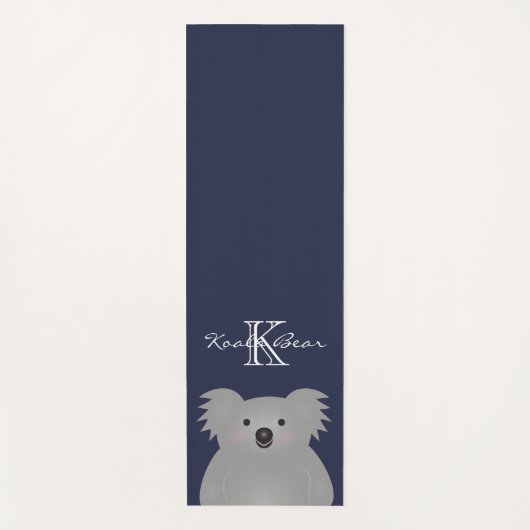 Cute Cudly Australia Baby Koala Beer Monogram Yogamat (Voorkant)
