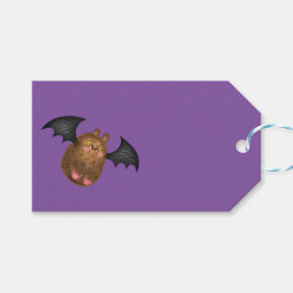 Cute cudly bats gift label cadeaulabel