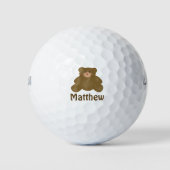 Cute Cudly Brown Baby Teddy Bear Cub Golfballen (Voorkant)