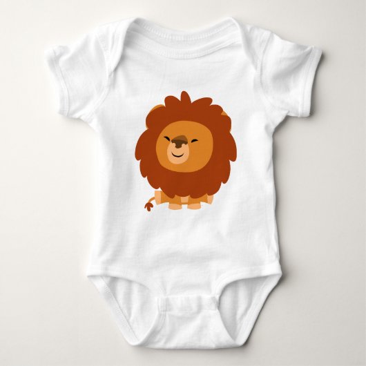 Cute Cudly Cartoon Lion Baby Apparel Romper (Voorkant)