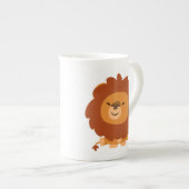 Cute Cudly Cartoon Lion Bone China Mok (Voorkant rechts)