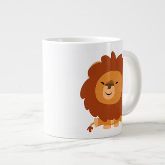 Cute Cudly Cartoon Lion Jumbo Mok