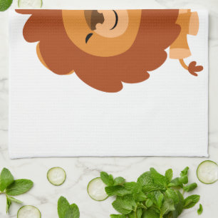 Cute Cudly Cartoon Lion Kitchen Towel Theedoek