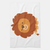 Cute Cudly Cartoon Lion Kitchen Towel Theedoek (Verticaal)