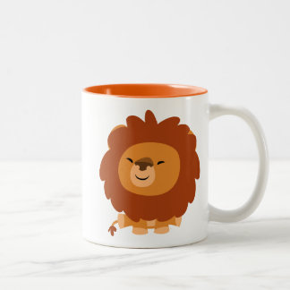 Cute Cudly Cartoon Lion Mok