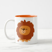 Cute Cudly Cartoon Lion Mok (Links)