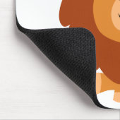Cute Cudly Cartoon Lion Mousepad Muismat (Hoek)